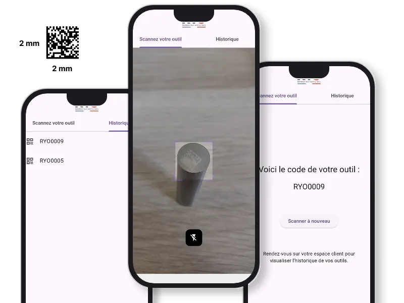 Application mobile Scan & Affûtage